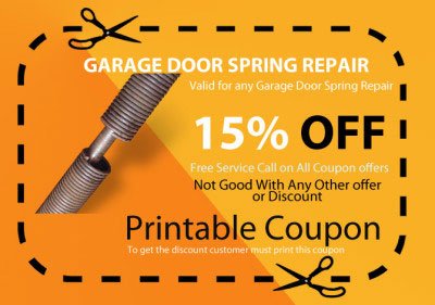 Garage door spring repair coupon