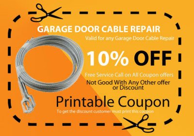 garage door cable repair coupon
